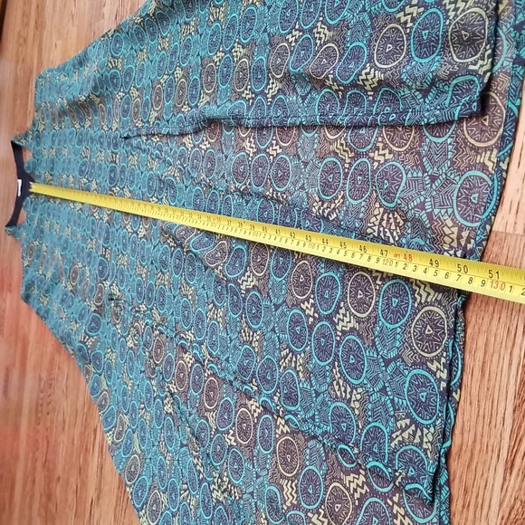 (M) NWT RVCA Glenn Racerback Flowy Front Slit Printed Maxi Dress Vacation Summer - Picture 8 of 13